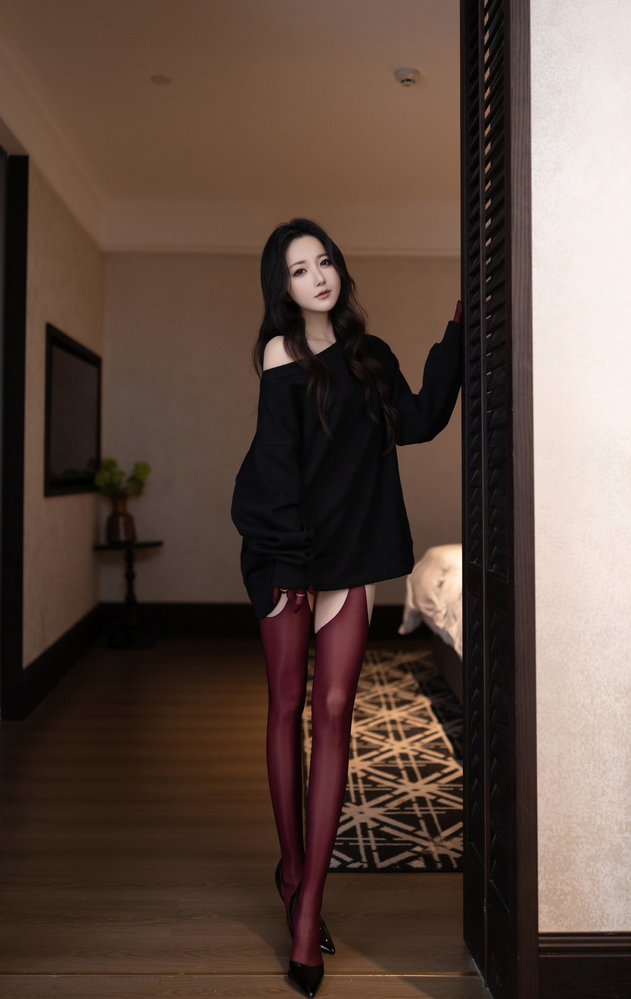 图片[1]-鱼子酱Fish – NO.244 （私拍） 《红与黑》[120P]-XikXak
